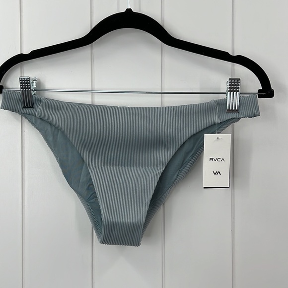 🆕NWT RVCA Salt Wash Mid Rise Medium Coverage Bikini Bottom Size Large - Picture 8 of 10
